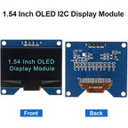 1.54 Inch OLED Module 12864 128x64 SSD1309 Driver IIC I2C Serial Interface Self-Luminous Display Board for Raspberry Pi 4 Pin
