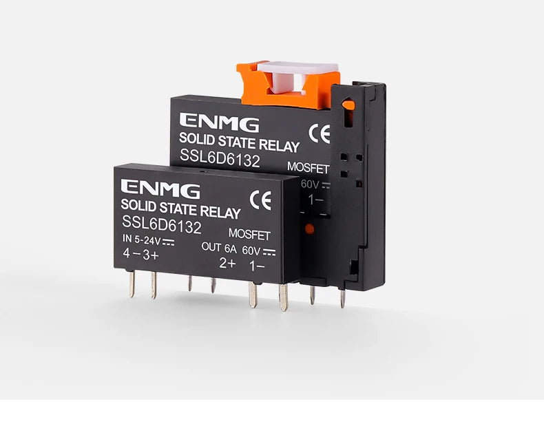 ENMG SSL2D Compact SSR Slim Solid State Relay SSL6D6124 DC 24V SSL2A2024 Opto - Isolated Replacement for Electromagnetic Relays.