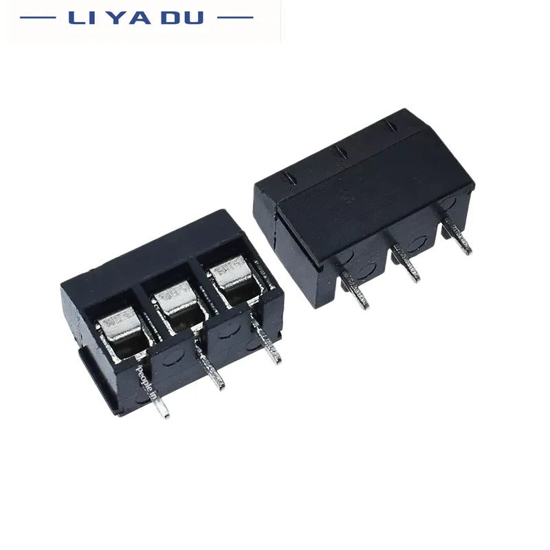 100PCS KF301-2P 3p Splicing, screw type PCB spacing 5.0 connector terminals, terminal KF301 Red, blue, green, black
