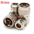 1Pcs L16 N Male Plug To N Female Jack Connector 90° Degree Right Angle N Male To N Female RF Coaxial Free Shipping Brass