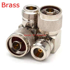 1Pcs L16 N Male Plug To N Female Jack Connector 90° Degree Right Angle N Male To N Female RF Coaxial Free Shipping Brass