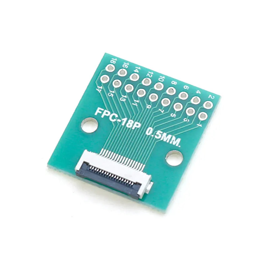 4P/6P/8P/10P/12P/14P/15P/16P/18P/20P/22P/24P/26P/30P/34P/80P FPC/FFC Flexible Cable Adapter Board 0.5mm SMT To 2.54mm Connector
