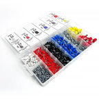200-1900Pcs Electrical Tube Insulated Terminal VE Tubular Crimp Terminals Wire Cable Connector Ferrules Terminal Connectors