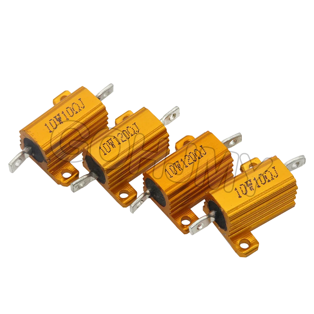 1PCS RX24 5W 10W 25W 0.01~30K Aluminum Power Metal Case Wirewound Resistor 1R 2R 5R 8R 10R 20R 100R 150R 1K 2K 5K 10K 100k Ohm