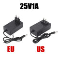 12.6V 16.8V 21V 24V 25V 1A 2A 18650 Lithium Battery Charger DC 5.5*2.1-2.5mm for 3S 4S 5S 6S 12V to 25V Screwdriver Battery Pack