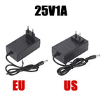 12.6V 16.8V 21V 24V 25V 1A 2A 18650 Lithium Battery Charger DC 5.5*2.1-2.5mm for 3S 4S 5S 6S 12V to 25V Screwdriver Battery Pack
