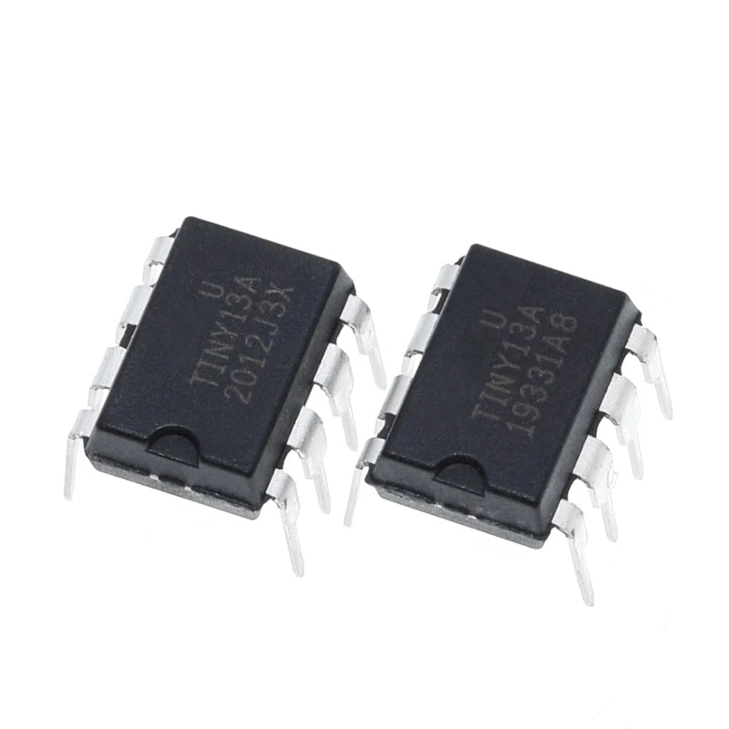 ATtiny13A-PU 8-Pin DIP AVR Microcontroller IC Embedded MCU for DIY Projects