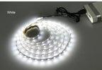 5V 1M 2M 3M 4M 5M USB Cable Power LED strip light lamp SMD 3528 Christmas desk Decor lamp tape For TV Background Lighting