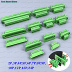 1Set 15EDGWC Pitch 3.81mm 2P/3P/4P/5P/6P/7P/8P/9P/10P/12P/16P/24P Pluggable Terminal Block Connector