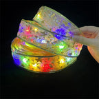 2026 Christmas Ribbon Fairy Light String 1-10m Merry Christmas Decorations Home Xmas Holiday Navidad New Year 2025