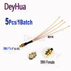 5pcs SMA to 6xU,FL Splitter SMA Female to 2 3 4 5 6 X U.fl UFL1 Female1 RG178 Cable WIFI Antenna Extension Jumper Pigtail