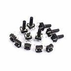 50Pcs 6x6mm Tactile Tact Mini Push Button Switch PCB Panel Momentary DIP 4 Pin Self-Reset Switch 6*6*4.3/5/6/7/8/9/10/11/12/13MM