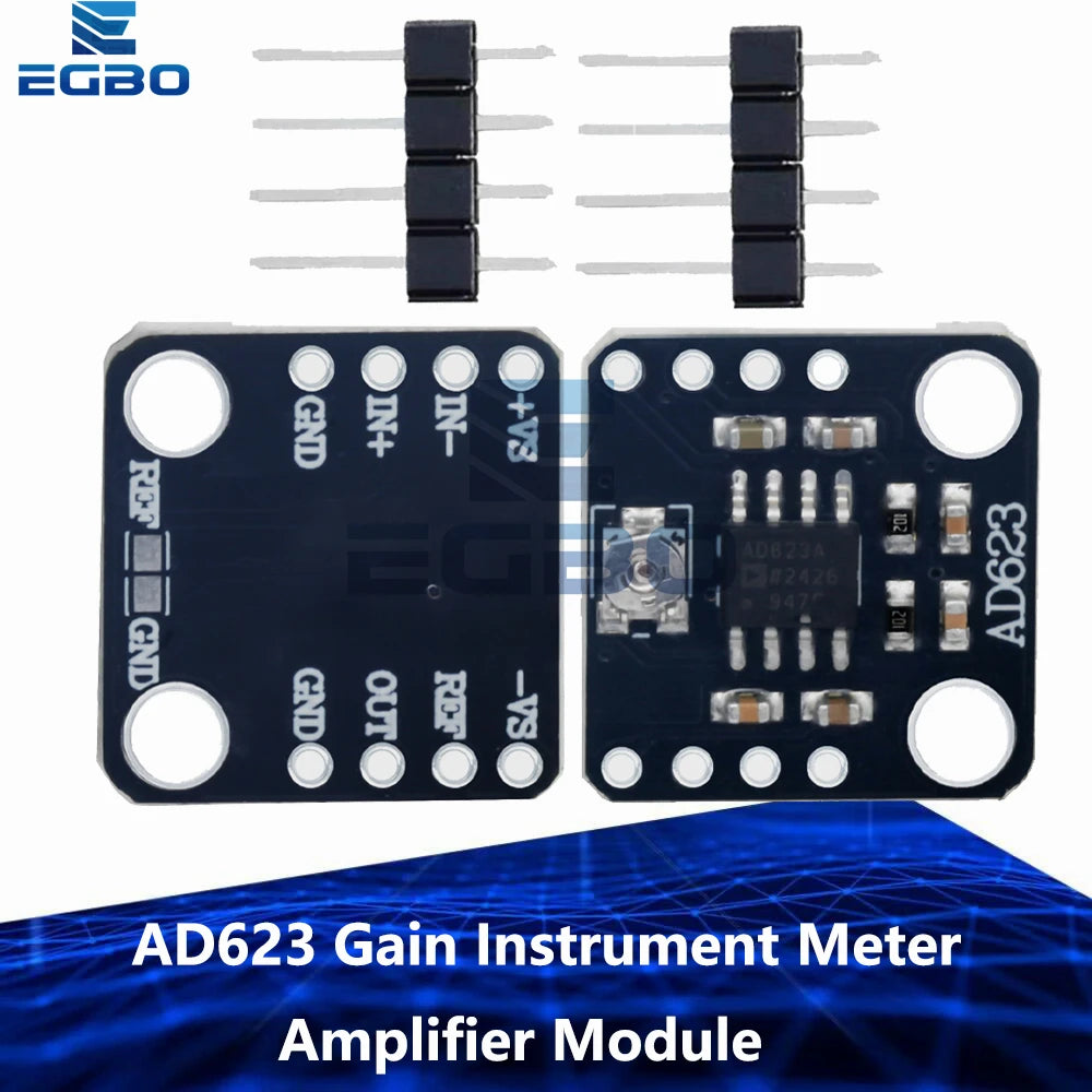 AD623 Gain Instrument Meter Amplifier Module CMRR Gauge AMP Board Dual Single Polarity DC 3V 5V 12V for Transducer Thermocouple