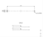 1pcs，Straight slip potentiometer，A103，A10K，6Pin，Total length 128mm，Mixing console volume putter