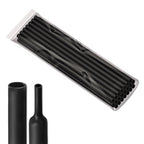 30.5cm/1ft Φ1.6mm to Φ64m 3:1 Ratio Heat Shrink Tubing 22pcs Dual Wall Adhesive Lined Shrinkable Wire Wrap Tube Waterproof Black
