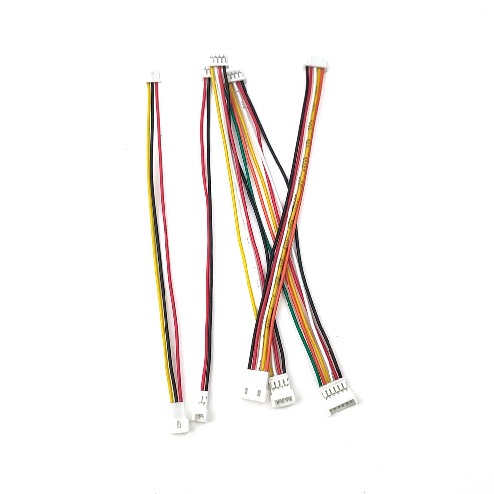 5pcs JST1.25 ZH1.5mm PH2.0 XH2.54mm 2P 3P 4P 5P 6P Male to Female Extension Aerial Docking Wire Cable 20cm
