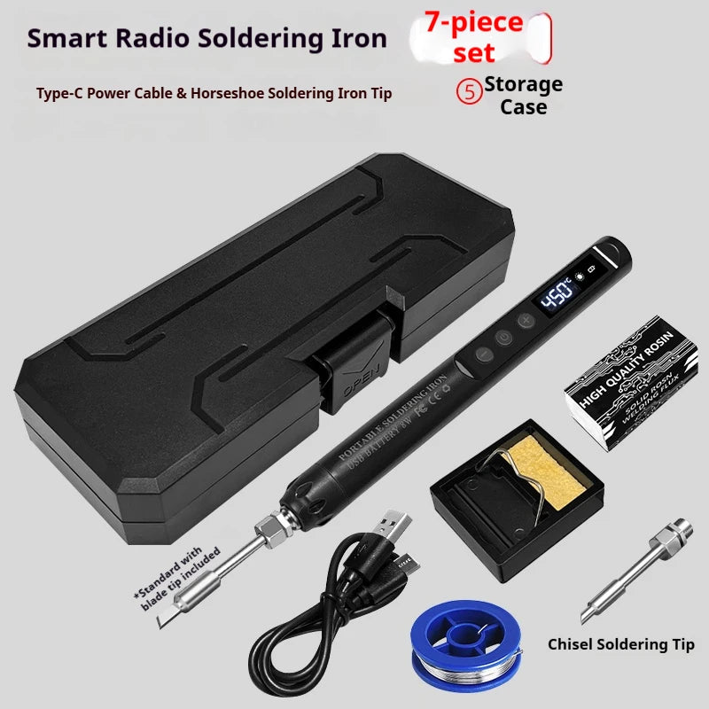 KANOYU Wireless solder iron usb charging portable digital display intelligent lithium battery for small home maintenance