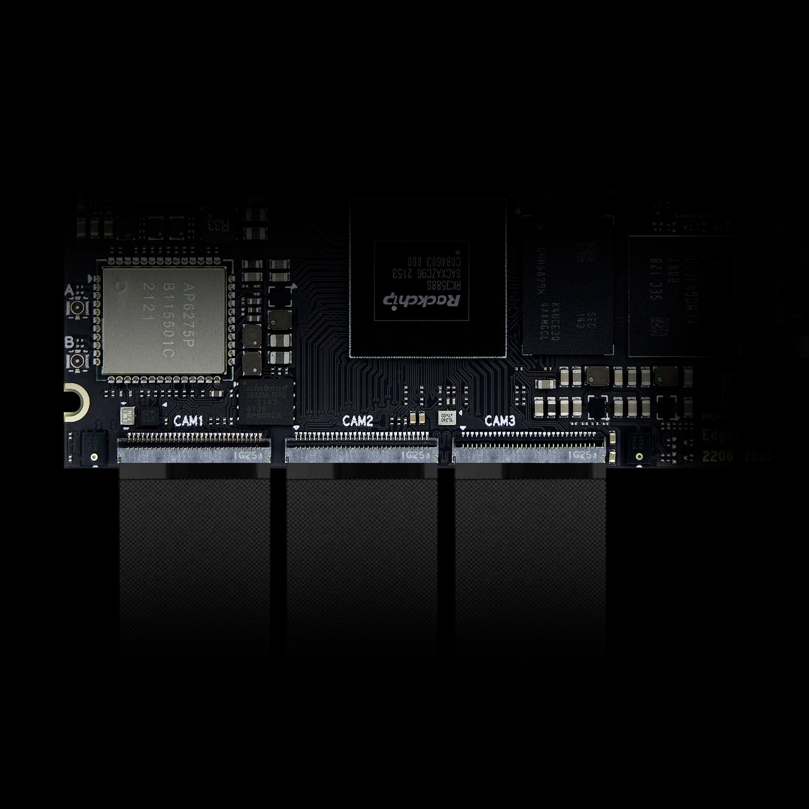 Khadas Edge2 ARM PC/Maker Kit RK3588S2 Single Board Computer with 8-core 64-bit CPU, ARM Mali-G610 MP4 GPU, 6 TOPS AI NPU Wi-Fi