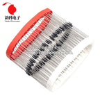 100pcs 1N4007 1N4006 1N4005 1N4004 1N4003 1N4002 1N4001 4007 IN4007 1A 1000V 800V 400V 50V DO-41 Rectifier Diode High Quality
