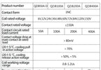 DC Contactor 12V 24V 36V 48V 60V 72V 120V Power Relay 50A 100A 200A Forklift Normally Open Noramlly Closed QZJ