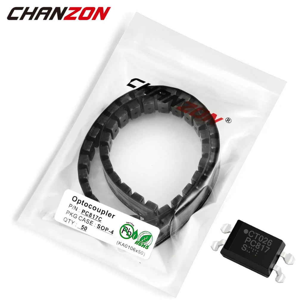 50PCS/LOT PC817 EL817 817C PC817C 817 Optocoupler SOP SMD IC SOP4 New and Original In Stock Chanzon Free Shipping
