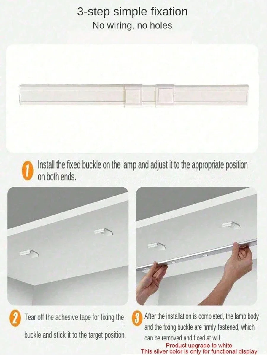 LED Cabinet Light USB Rechargeable Motion Sensor Dimmable LED Night Lamp For Kitchen Wardrobe Closet Home Lighting 20/30/40/50CM