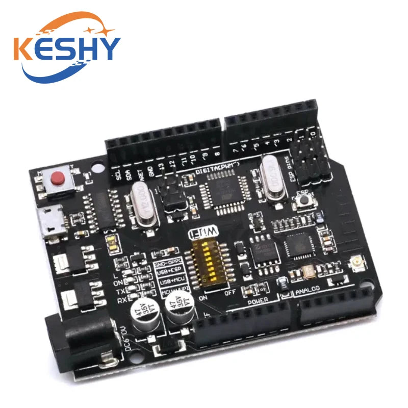 UNO+WiFi R3 ATmega328P+ESP8266 CH340 (32Mb memory) 6V-9V USB-TTL CH340G For Arduino NodeMCU WeMos One Development board