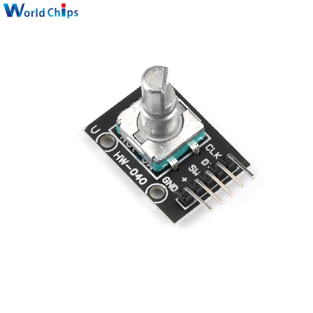 10 PCS 360 Degrees Rotary Encoder Module KY-040 HW-040 Sensor Switch 6MM Half Shaft Potentiometer Rotary Knob Cap 15×17 15×13.5
