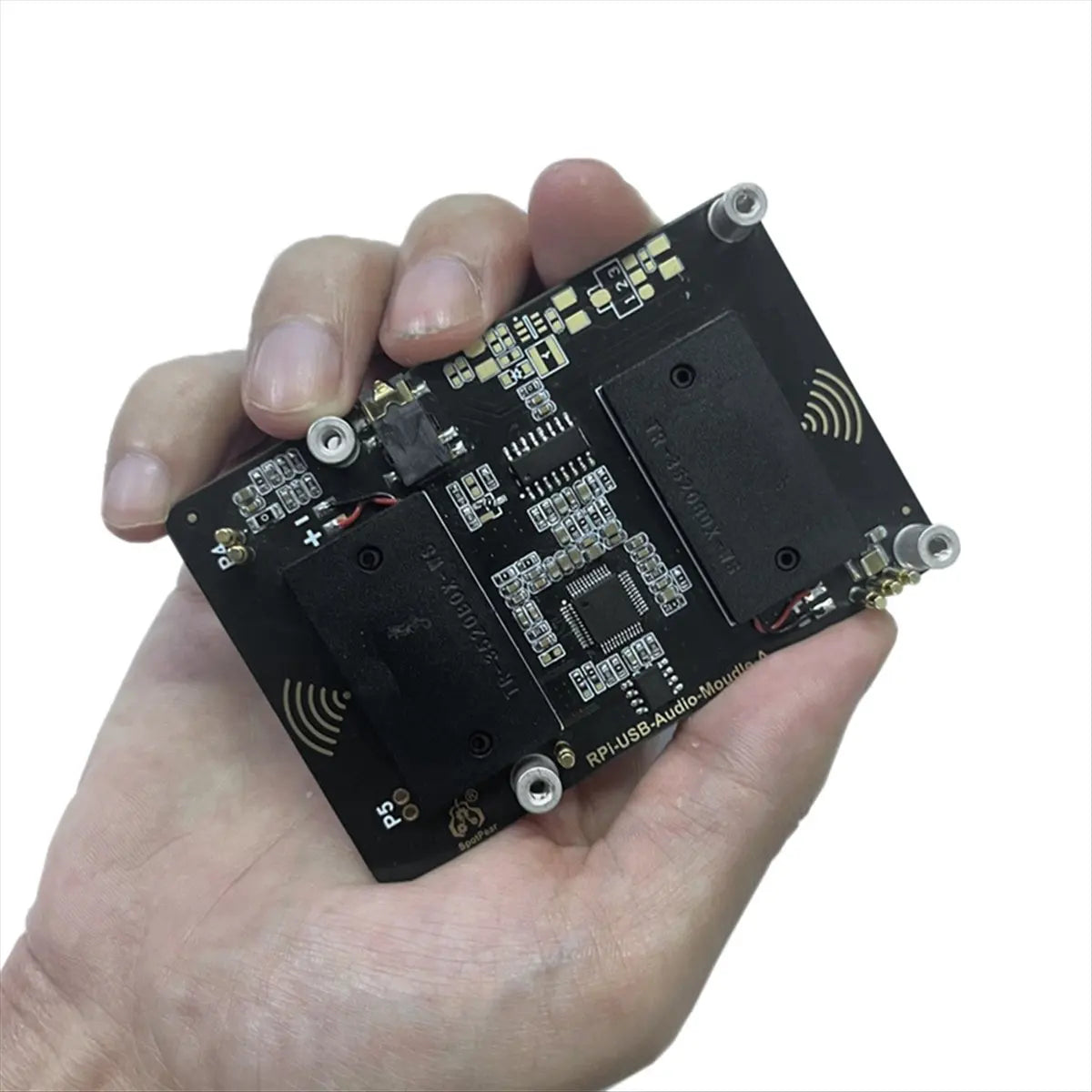 (ABDH) USB Audio Sound Card Module HAT for Raspberry Pi 5 with Earphone Jack Buzzer Speaker for RPi 5