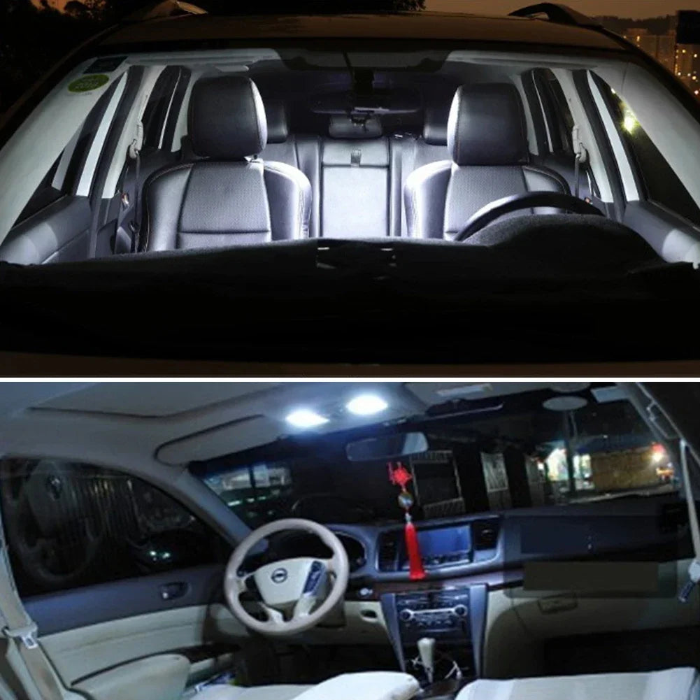 10PCS W5W T10 LED Bulbs Canbus 5730 8SMD 12V 6000K for Car Turn Signal Reading Brake Trunk Hood Width Clearance Lights