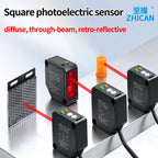 Zhican Zc3K Long Range Photoelectric Sensor 0.1-30m through Beam Retro Reflective Diffuse Reflective Switch