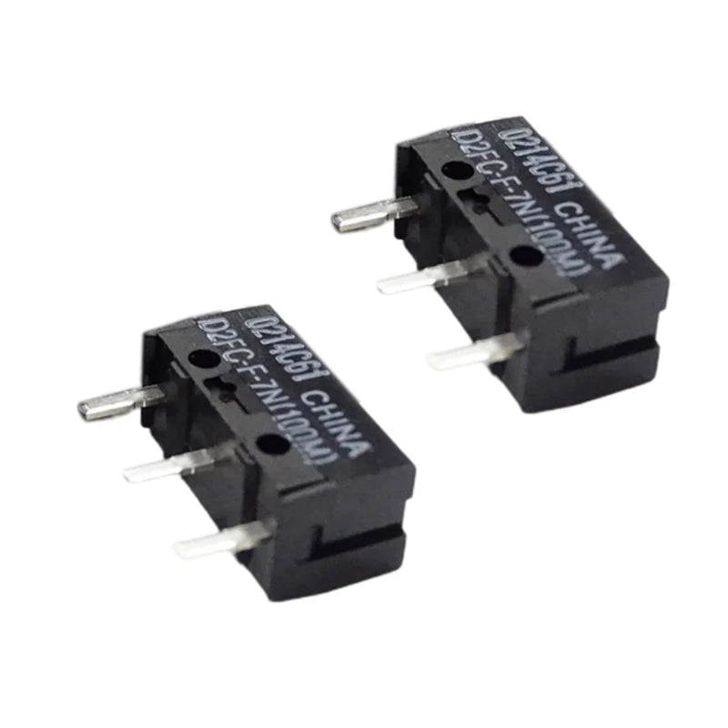2/10Pcs 100M Micro Switches D2FC-F-7N (100M) Mice Micro Switches Touch Switches Mice Button Fretting D2FC 7N Micro Hot