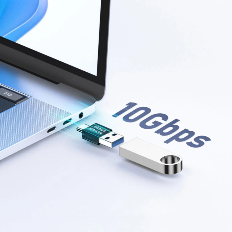 USB 3.1 To Type-C OTG Adapter 90/180 Degree Elbow Fast Charging Charger Converter U Shape USB Male To USB C Male Data Adapter