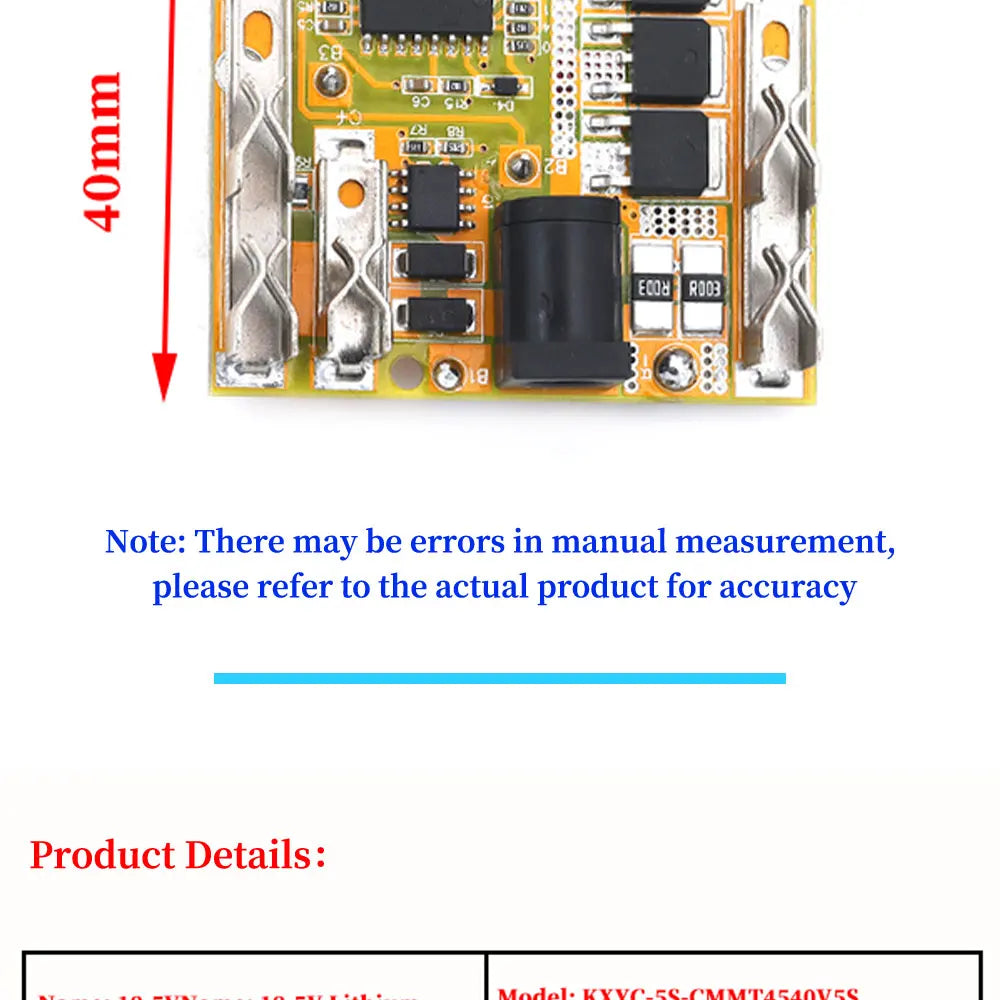 1/5/10Pcs 5S 21V 50A Li-Battery Protection Board 3 Alloy Charge and Discharge BMS Module for Makita Electric Tools ﻿