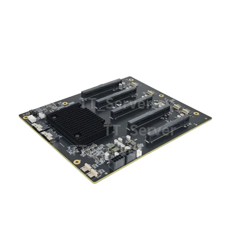 New PLX 88096 PCIe 4.0 5-Slot 5-Card GPU Expansion Backplane Gen4.0 5x PCI-e 4.0 x16 Switch Board SFF-8654 SlimSAS for AI Server