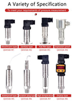 Differential Pressure Sensor 3kpa 5kpa 50pa 200pa Air Wind Pressure Differential Transmitter 4-20mA 0-10V Output QDX50D