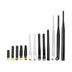 2PCS 2.4G Antenna Fold Glue Stick 3DBI WLAN Router Antenna Wifi Module Signal Enhancement 2400-2500mhz SMA Male Connector 6DBI