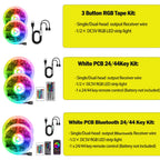 Smart 2IN1 USB LED Strip Lights RGB 5050 Remote Control Kit Flexible Ribbon LED Diode Tape Self-adhesive for TV Backlight
