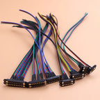 JCD Spring Loaded Male Female 2.5/2.54 MM Pitch 2P 3 4 5 6 7 8 Pole Through Holes PCB BTB Connector 2A DC Magnetic Pogo Pin