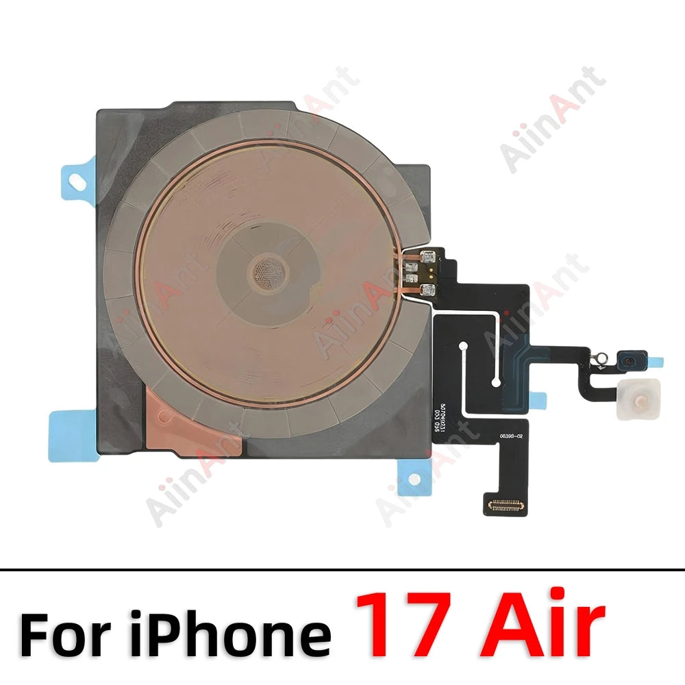 OEM Magnet Charger Panel Coil Sticker FlashLight NFC Wireless Charging Flex Cable For iPhone 16 17 Plus Air Pro Max 16e e