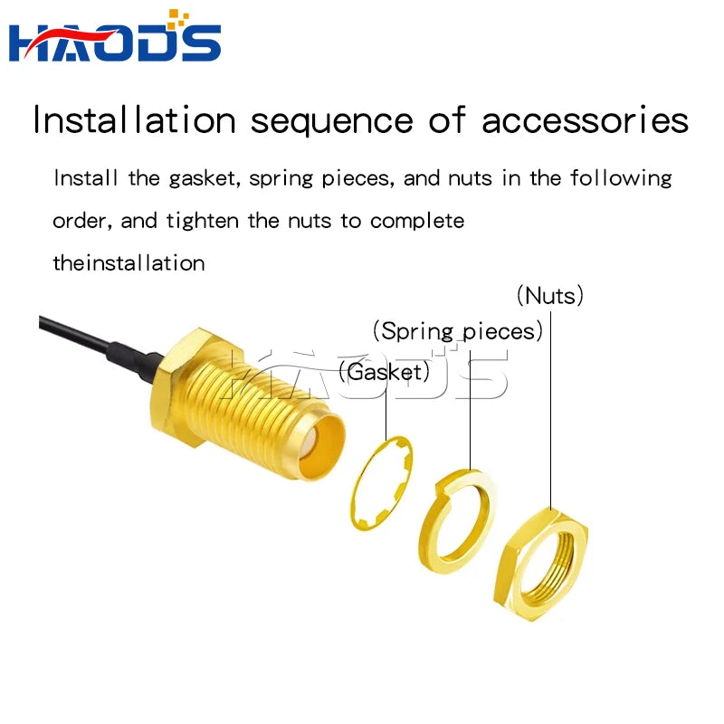 5PCS SMA/RP-SMA Female to IPX MHF4 U.FL RF Plug Pigtail Cable Antenna IPX4 to SMA Male for Mini 0.81mm Wireless Card Router