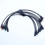 M6 M8 1 Male To 2 Female 2/3/4/5/6 Pin Ebike Splitter Sensor Connector Plug Electric Bicycle Butt Waterproof Cable Joint 40CM