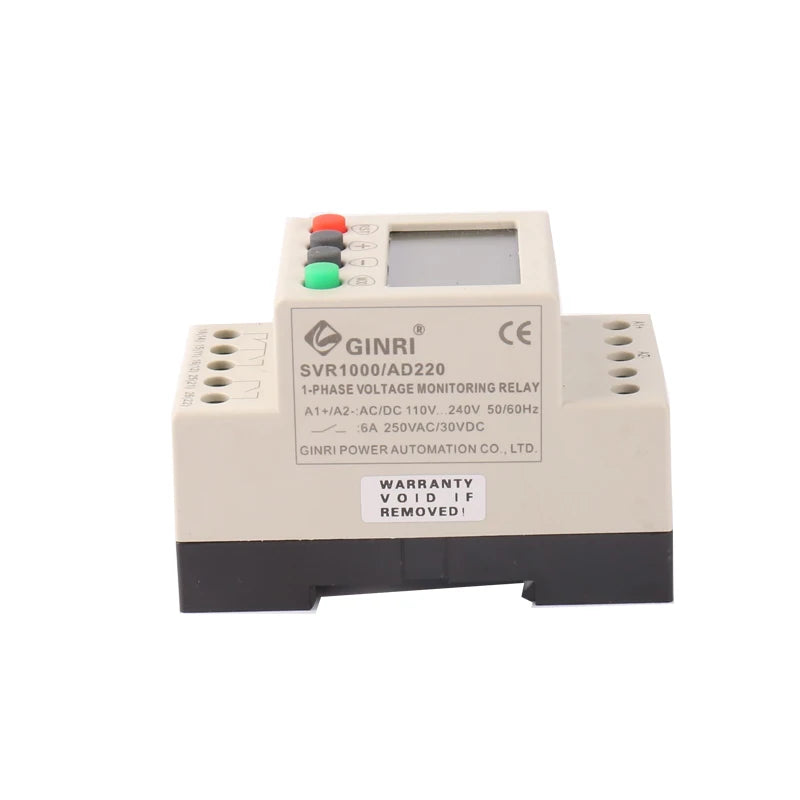 SVR1000   AC/DC LCD Display Single phase Overvoltage Relay Undervoltage Relay Protector