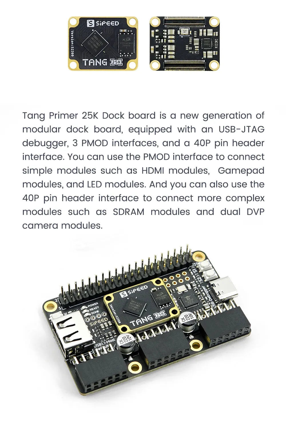 Sipeed Tang Primer 25K GOWIN  GW5A RISCV FPGA Development Board PMOD SDRAM