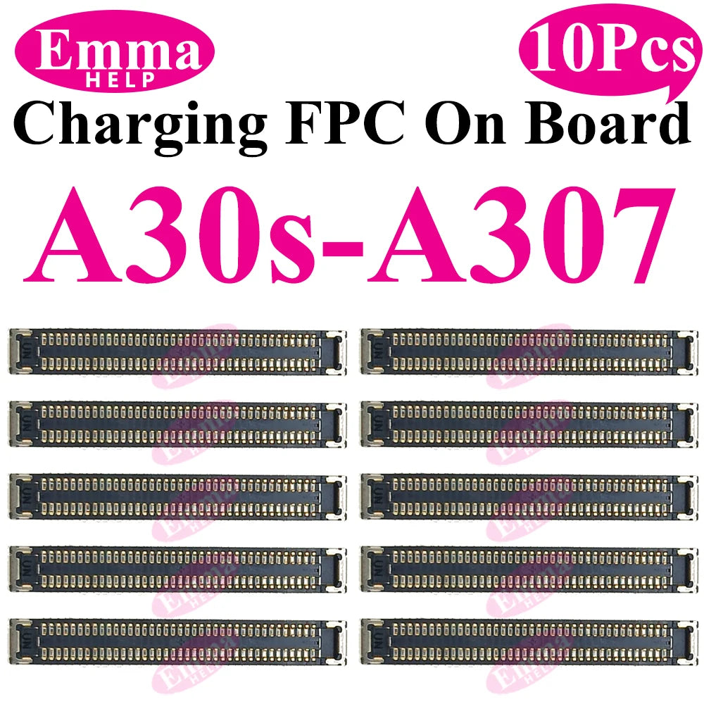 10pcs USB Charger Charging Port On Board FPC Connector For Samsung A10 A20s A50s A30s 40 A70 A10s M12 M14 M15 M16 Plug 78 Pin