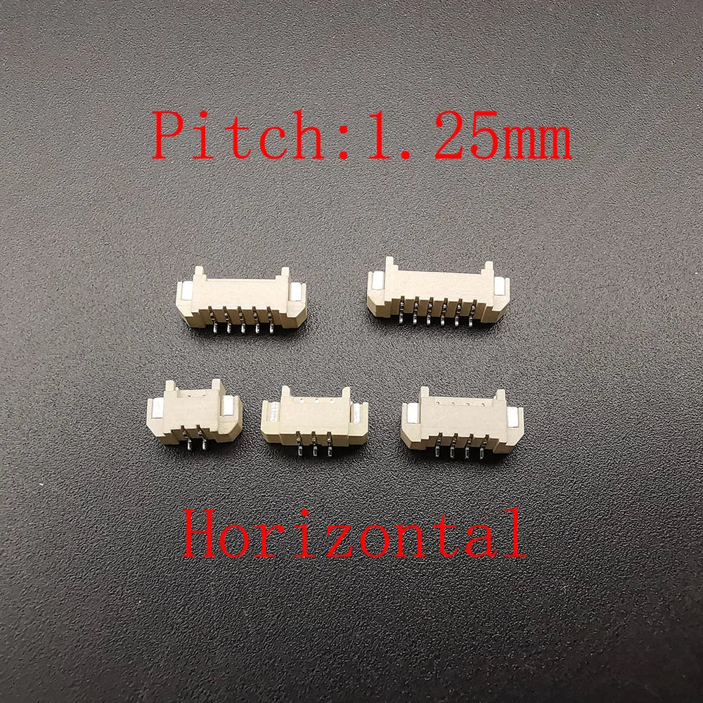 10Pcs XH 2.54 / PH 2.0 / ZH 1.5 / JST 1.25mm /SH 1.0mm Pitch 2/3/4/5/6 Pin Male Plug Housing SMD Connector Horizontal / Vertical