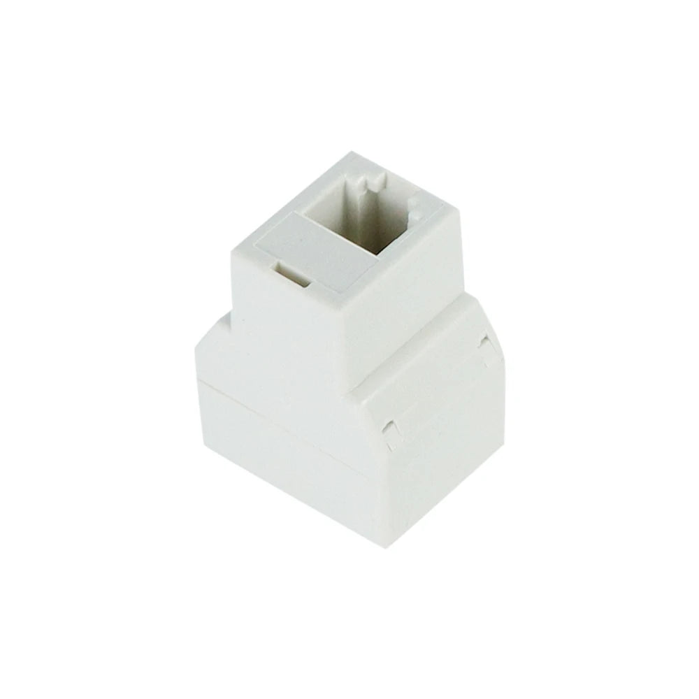 1pcs RJ45 Splitter Adapter 1 to 2 Dual Female Port CAT5/6 LAN Ethernet Socket Network Connection Splitter Adapter