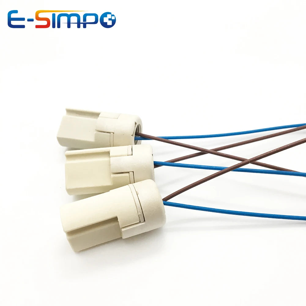 4pcs G9 Light Socket Halogen CFL LED Lamp Bulb Base Holder Fixture with 10CM wire CE VDE