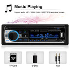 Car Radio 1 Din MP3 Player FM Audio Music USB SD Digital Bluetooth with In Dash Slot AUX Input