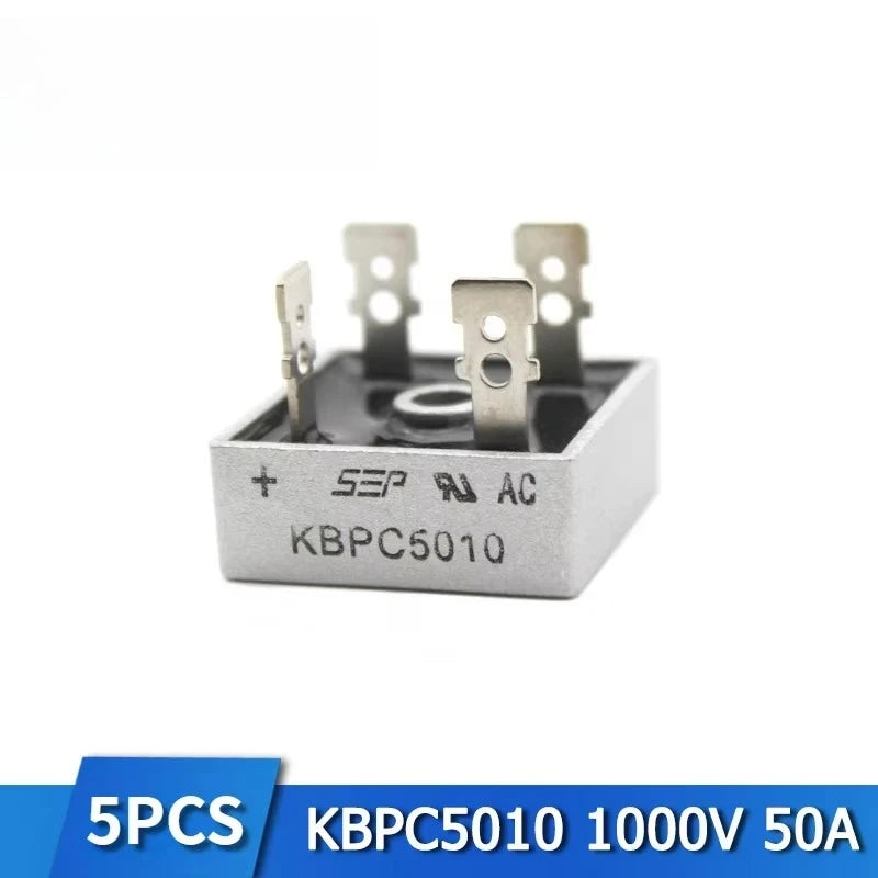 5PCS Diode Bridge Rectifier KBPC2510 KBPC3510 KBPC1510 KBPC5010 KBPC1010 GBJ1510 GBJ2510 GBJ3510 GBU1510 GBU3510 Rectifier Diode